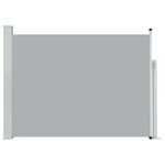 vidaXL Auvent latéral rétractable de patio 120x500 cm Gris