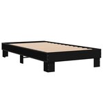 vidaXL Cadre de lit sans matelas noir 100x200 cm