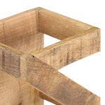 vidaXL Casier à bouteilles pour 5 bouteilles Bois de manguier massif