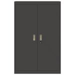 vidaXL Armoire de rangement 2 Pièces Noir 90 x 40 x 140 cm Acier
