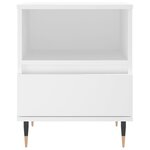 vidaXL Tables de chevet 2 Pièces blanc 40x35x50 cm bois d’ingénierie