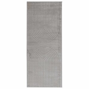vidaXL Tapis de surface Rectangulaire HUARTE Gris 200 x 80 cm