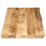 vidaXL Dessus de table bord vivant 100x40x3 8 cm bois de manguier brut