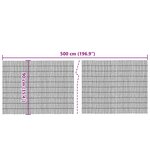 vidaXL Clôture de jardin 500x90 cm roseau
