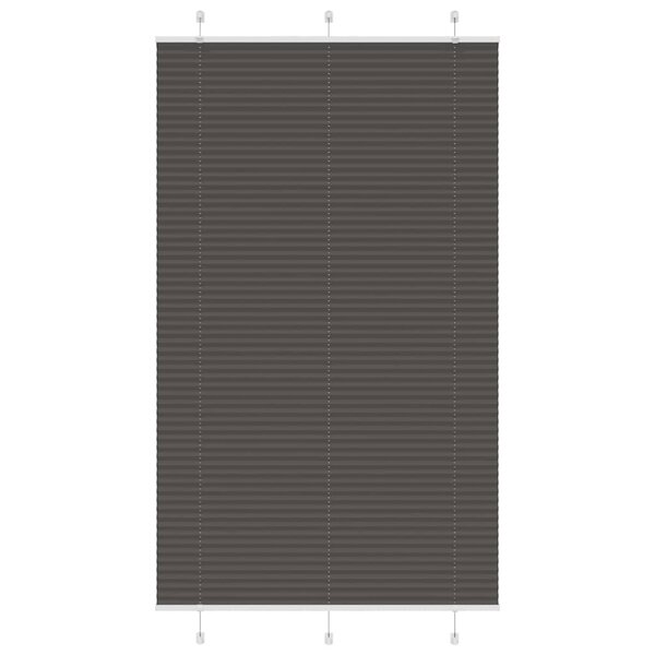 vidaXL Store plissé noir 115x200 cm largeur du tissu 114 4cm polyester