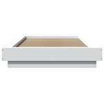vidaXL Cadre de lit sans matelas blanc 75x190 cm