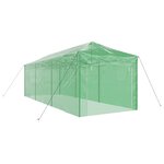 vidaXL Serre avec cadre pop-up avec toit Vert 290 x 870 x 315 cm Acier