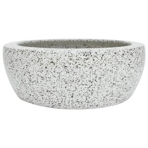 vidaXL Vasque à poser gris rond Φ41x14 cm céramique