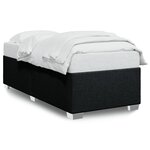 vidaXL Cadre de lit Noir 100x200 cm Tissu