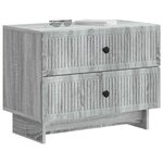 vidaXL Cabinet de chevet Sonoma gris 62 x 34 5 x 47 5 cm