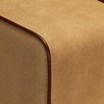 vidaXL Banc saut de cheval 58 cm marron cuir véritable et manguier