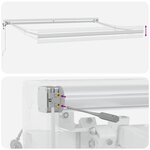 Auvent Blanc 3 x 2 5 m Métal