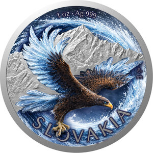 Monnaie SLOVAK EAGLE Four Elements Power Coin x Czech Mint Official Edition 1 Oz Argent 2$ Niue 2026