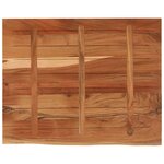 vidaXL Dessus de table 100x80x2 5 cm rectangulaire bois massif acacia