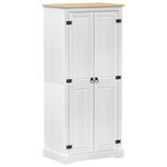 vidaXL Armoires Blanc 76 x 50 x 170 cm Pin massif
