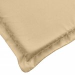 vidaXL Coussins de chaise à dossier haut lot de 2 beige mélangé tissu