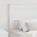 vidaXL Tête de lit Blanc 100 cm Bois d'ingénierie