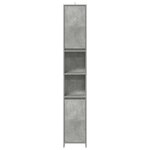 vidaXL Armoire de salle de bain Gris béton 30x30x183 5 cm Aggloméré