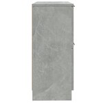 vidaXL Buffet Gris béton 30x30x70 cm Bois d'ingénierie