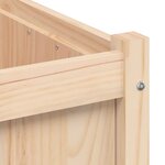 vidaXL Jardinière d'extérieur 70x70x70 cm bois de pin massif