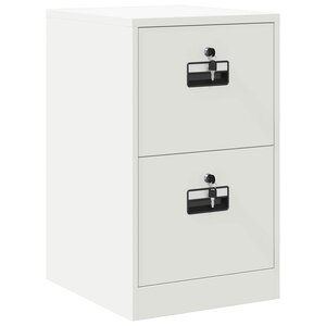 vidaXL Cabinet de Dossier avec tiroir Blanc 44 x 50 x 106.5 cm