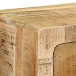vidaXL Meuble TV mural 100x32x25 cm bois massif manguier brut