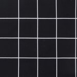 vidaXL Coussin rond motif à carreaux noir Ø 100 x11 cm tissu oxford