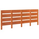 vidaXL Tête de lit Marron cire 200.5 x 3 x 80 cm Bois massif en pin