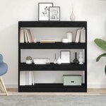 vidaXL Bibliothèque Chêne noir 100 x 30 x 103 cm Bois d'ingénierie