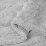 vidaXL Jeté Gris 270 x 240 cm Toison