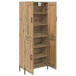 vidaXL Haut Armoire 2 Pièces Chêne artisanal Bois d'ingénierie