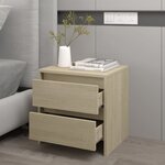 vidaXL Table de chevet chêne sonoma 45x34 5x44 5 cm bois d’ingénierie