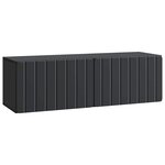 vidaXL Meuble TV mural 98 x 31 x 30 cm Noir Bois d'ingénierie