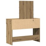 vidaXL Coiffeuse chêne artisanal 100 x 40 x 130 cm Bois d'ingénierie