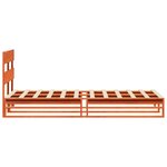 vidaXL Cadre de lit sans matelas cire marron 90x190 cm bois pin massif