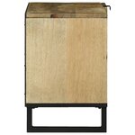 vidaXL Meuble TV Marron 80 x 33 x 46 cm bois de manguier massif