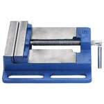 vidaXL Étau pour perceuse à colonne bleu 121 mm fonte