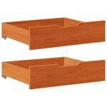 vidaXL Cadre de lit enfant avec tiroirs sans matelas 80x170 cm bois