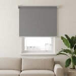 vidaXL Store enrouleur Protection UV Gris clair 60 x 140 cm Polyester