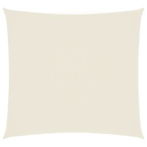 vidaXL Voile de parasol tissu oxford carré 4 5x4 5 m crème