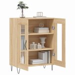 vidaXL Buffet chêne sonoma 69 5x34x90 cm bois d'ingénierie