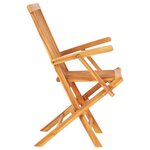 vidaXL Ensemble à manger d'extérieur pliable 7 Pièces Bois solide de teck
