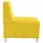 vidaXL Unité de Sofa Modulaire Sans Accoudoirs 2 Pièces Jaune