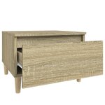 vidaXL Table d'appoint Chêne sonoma 50x46x35 cm Bois d'ingénierie