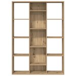 vidaXL Séparateur de pièce/Bibliothèque chêne artisanal 100x24x140 cm