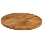 vidaXL Dessus de table Ø 40x2 5 cm rond bois de manguier massif
