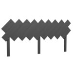 vidaXL Tête de lit Gris 178x3x80 5 cm Bois massif de pin