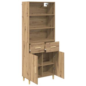 vidaXL Haut Armoire avec tiroir Chêne artisanal 69 5 x 32 5 x 180 cm