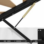 vidaXL Cadre de lit ottoman avec stockage Blanc 193 x 120 x 25 cm