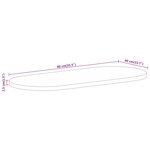vidaXL Dessus de table 80x40x2 5 cm ovale bois massif de manguier